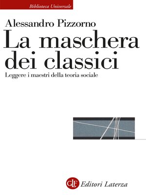 cover image of La maschera dei classici